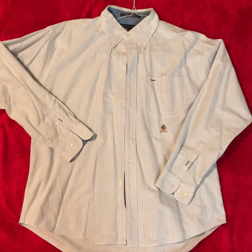 Striped Tommy Hilfiger Button-Up Shirt